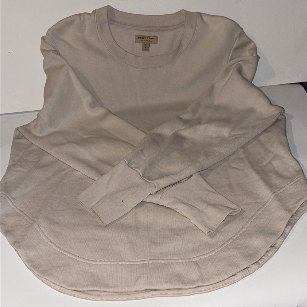 Burberry Beige Long Sleeve Top Authentic